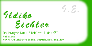 ildiko eichler business card